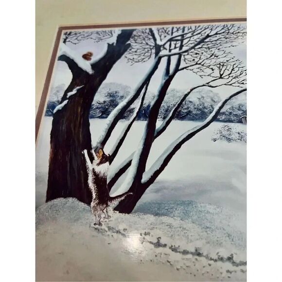 Vintage 1981 B Herd “First Hunt” Edition 6/250 Signed Painting with Authenticati - Picture 6 of 10